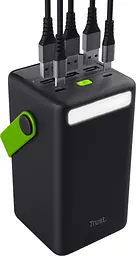 Trust Акумулятор портативний літій-іонний power bank Redoh XXL, 50000мА·год, 3хUSB-A/USB-C, 20W, чорний - мініатюра 7