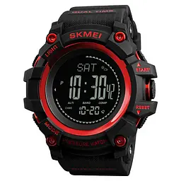 Чоловічий годинник з барометром Skmei 1358 processor (Червоний)