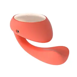 Смарт-вібратор LELO Ida Wave Coral Red, вагінально-кліторальний, технологія WaveMotion, 2 мотори - мініатюра 4