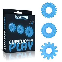 Набір ерекційних кілець Lumino Play Penis Ring білий