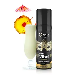 Рідкий вібратор коктейль Піна Колада Dual Vibe!, 15 мл Orgie (Бразилія-Португалія) - мініатюра 2