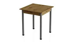 Стіл кухонний Ferrum-decor Агата 75x90x90 Сірий ДСП Дуб Артізан 16мм (FRD-105683)