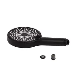 Ручний душ Qtap Rucni D 130 мм круглий QTRUC125BLM45953 Black matt, Чорний матовий - мініатюра 3
