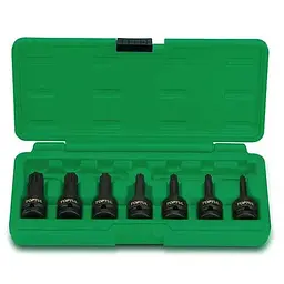 Комплект ударних головок 1/2" Т30-T70 7ед. Toptul hoz0007644