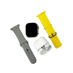 Смарт-годинник Fendior S30 Pro Max+TWS 49mm 120 mAh, жовтий - мініатюра 2