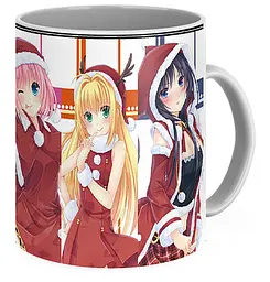 Кружка GeekLand Аніме Anime новорічна girl anime А.02.01 - мініатюра 3