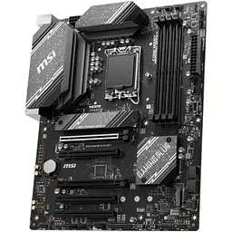 Материнська плата MSI LGA1700, B760 Gaming PLUS WIFI, B760, 4xDDR5, Int.Video(CPU), 4xSATA3, 2xM.2, 2xPCI-E 16x 4.0, 3xPCI-E 16x 3.0, ALC897, RTL8125BG, WiFi 6E, Bluetooth 5.3, 8xUSB3.2/6xUSB2.0, HDMI/DP, ATX - мініатюра 3
