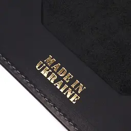 Надійна обкладинка на паспорт у вінтажній шкірі Слава ЗСУ Grande Pelle 16724 чорна - мініатюра 6