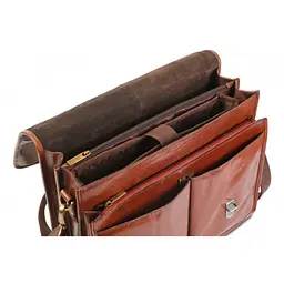 Сумка Ashwood Gareth Briefcase VT Chestnut (GARETH VT CHESTNUT) - мініатюра 4
