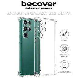 Чохол до мобільного телефона BeCover Anti-Shock Samsung Galaxy S25 Ultra SM-S938 Clear (712904) - мініатюра 5
