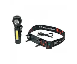 Ліхтар налобний Magnetic RL-211 Type-C XPE LED+COB fix torch - мініатюра 2