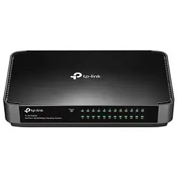 Комутатор TP-LINK TL-SF1024M, 24x10/100 Mb/s, пластмасовий корпус, некерований