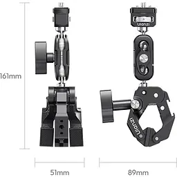 Кріплення краб Ulanzi CO78 Super Clamp Magic Arm Dual Ball Head (C084) [168619] - мініатюра 2