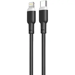 USB Кабель XO NB208A Type-C-Lightning Liquid Silicone 20W 3A 1.0m Чорний