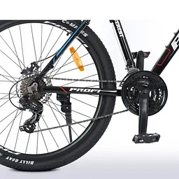 Велосипед "EVEREST" PROF1 G275EVEREST A275.127,5 д. Алюм.рама 19 ", SHIMANO 21SP, алюм.DB, CS TZ500, чорний - мініатюра 8