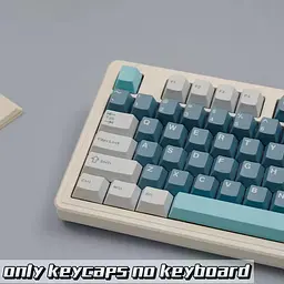 Набір кейкапів Whistle 126 PBT/PC, Блакитний - мініатюра 3