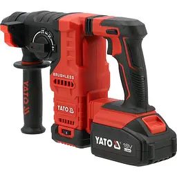 Перфоратор Yato SDS-Plus безщітковий з двома акумуляторами 18 В 4 Аг (YT-827724) - мініатюра 3
