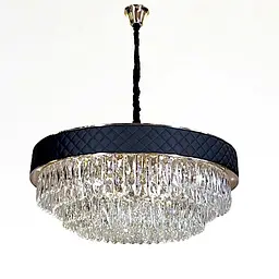 Шкіряна кришталева люстра Art 88205/800BK