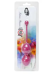 Вагінальні кульки Silicone Kegel Balls Dark Pink - мініатюра 3