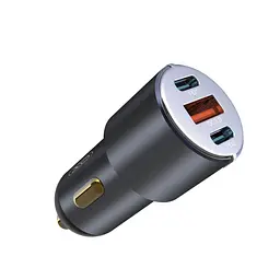 Зарядний пристрій XO CC45 1xUSB QC 3.0 + 2xUSB-C PD (60 Вт) чорний (XO-CC45-BK) - мініатюра 2