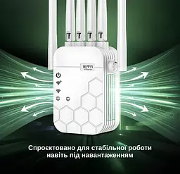 Ретранслятор-маршрутизатор XON ReLink X1200R9 1200Мбіт/с 5/2.4 ГГц Білий (BNRWSW021612W 4234) - мініатюра 8