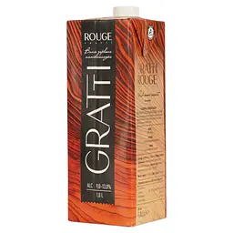 Вино Gratti Rouge червоне напівсолодке 1 л  - мініатюра 5