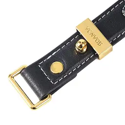 Нашийник з повідцем LOCKINK SEVANDA Love Heart Butterfly Leather Collar Set, чорно-рожевий, з бантом - мініатюра 7