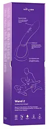 Смарт-вібромасажер We-Vibe Wand 2 Purple, дуже потужний, функція Smart Silence - мініатюра 9