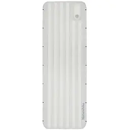 Матрац туристичний надувний одномісний Naturehike CNK2450WS034, 198х68х9.5 см, білий, для кемпінгу із мішком для надування