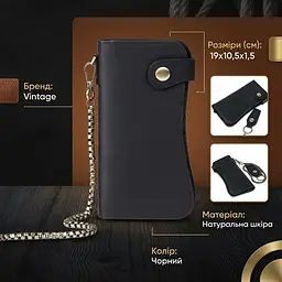Клатч унісекс 20044 Vintage чорний - мініатюра 3