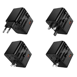 Мережевий зарядний пристрій Hoco AC31 USB/2 Type-C PD 25W чорний - мініатюра 7