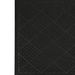 Килимок придверний Eco Fabric Смужки без кромки чорний 60 х 90 см (6090-007) - мініатюра 3