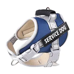 Нейлонова водонепроникна регульована шлея ServiceDog для собак, Small Темно-синій