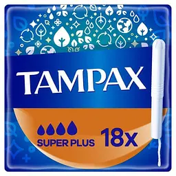 Тампоны Tampax Compak Super Plus, с аппликатором, 18 шт.