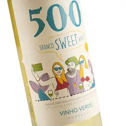 Вино 500 Vinho Verde Sweet бiле напівсолодке 9.5% 0.75 л - мініатюра 5