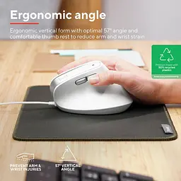 Комп'ютерна миша Trust Bayo 2 Ergonomic USB-A біла teh0014099 - мініатюра 2