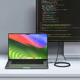Кабель Satechi USB4 Pro 240W Space Gray 1.2 м (ST-YU4120M) - мініатюра 4