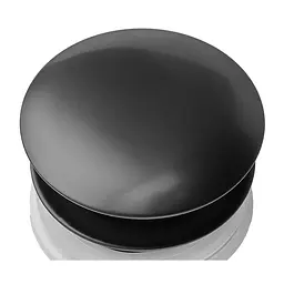 Донний клапан для раковини Zerix BV-01 з переливом автоматичний Click-Clack 1 1/4″ black ZX6016 - мініатюра 2