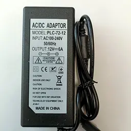 Блок живлення для камер відеоспостереження 12 вольт 6 Ампер 72W OEM PLC-72-12 (100221) - мініатюра 3