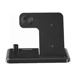 Зарядний пристрій Essager 4-in-1 wireless charger 15W foldable desktop black (EWXZM-JC01-Z) - мініатюра 3