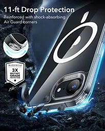 Прозорий чохол ESR HaloLock Classic Hybrid Case Clear Black для iPhone 16e (1A84200201) - мініатюра 5