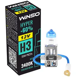Автолампа WINSO H3 HYPER +60 55W (712320) - мініатюра 2