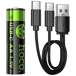 Акумуляторні батарейки Hoco JA3 AA Energy 2 pcs Black