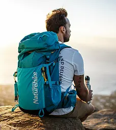 Рюкзак туристичний Naturehike NH18Y045-Q, 45 л, блакитний - мініатюра 4