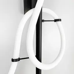 Чорне бра з гнучким неоном Line F WB 6/850 BK - мініатюра 2