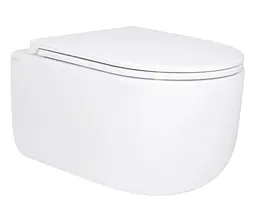 Унітаз підвісний Qtap Taurus Ultra Quiet, з сидінням Slim Duroplast/ Soft-close/ Quick Release QT2433084EUQW