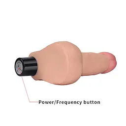 Реалістичний вібратор Lovetoy Real Softee Vibrator With Balls Flesh 17 см тілесний - мініатюра 7