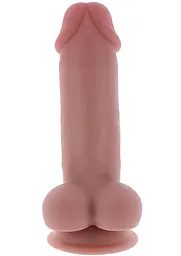 Фалоімітатор Deluxe Dual Density Thick 17 см (тілесний) - мініатюра 12