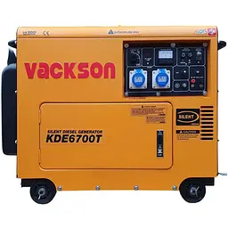 Генератор Vackson KDE6700T / 5000 Вт / Дизель (KDE6700T)
