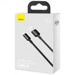 Кабель Baseus Superior Series Fast Charging Data Cable USB to Type-C 66W 1m Black - мініатюра 3